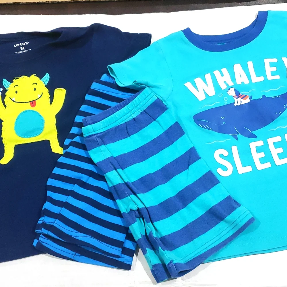 5t summer boy pj sets 4pcs